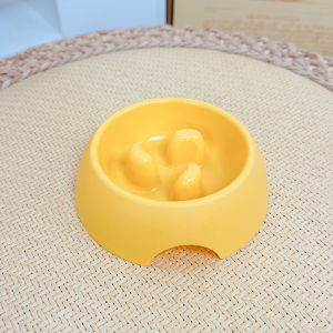 Dog Slow Food Bowl Cat Food Basin Dog Basin Rice Basin Not Easy to Knock over Dog Bowl Puppy Anti-Tumble Small Size Dogs Puppies Cat
