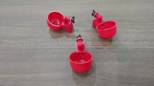 5/10Pcs Chicken Water Cup With PVC Tee Fitting Automatic Drinker For Poultry Thread Filling Waterer Poultry Drinking Bowl