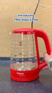 Trio Glass Kettle with durable & stylish wavy glass design