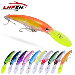 LHFSH 32g 50g 75g Floating FishingLure Minnow Bait Long Casting Saltwater Sea Bass Lure Hard Bait Minnow for Bass Fishing Tackle