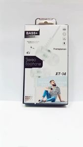 Handsfree Transparan + Mic XT-14 Stereo Sound Earphone Headset Universal Extra Bass