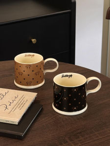 Cốc Cà Phê Bằng Gốm Sứ Sáng Tạo 300ml Cốc Nước Dùng Sáng Cho Cặp Đôi Và Người Dùng Gia Đình Cốc Đựng Sữa Cốc Đựng Nước