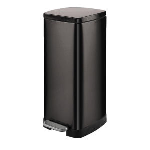 Plexor Stainless Steel Trash Can with Cover 20L/30L Large Capacity Commercial Hotel Pedal Storage Bin kitchen waste recycling bin 30 liters large capacity hotel room waste bin with thickened reinforced pedals