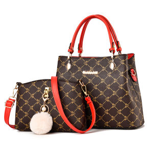 Large Capacity Leather Handbag Womens Shoulder Bag Kangaroo Design Soft Leather Handbag Korean Style Casual Tote Bag