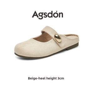 Agsdon | Soft Bottom Summer Womens Birken-style Half-slippers