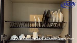 2 Tier Dish Rack / Kitchen Cabinet Built In - Stainless Steel 201