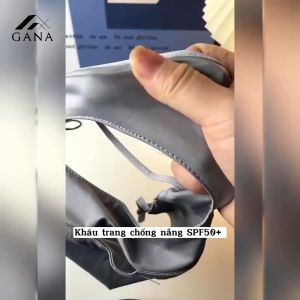 Khẩu trang toàn mặt chống 99% tia UV khẩu trang ninjia hai lớp chống nắng UPF 50+ GANA mặt nạ chống nắng