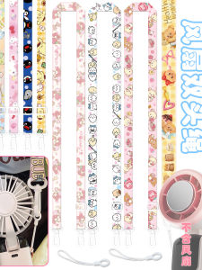 Adjustable Dual-Head Mini Handheld Fan Strap Neck Hangable Compact Portable Fan Strap Favourable Soft Fabric Available in Many Colouwonsdly