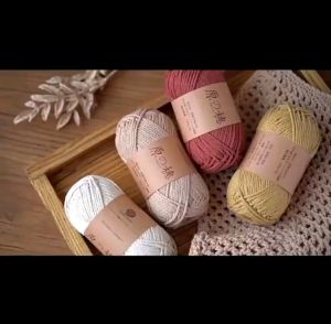 Sợi dệt làm túi mũ không bị xù nặng 100g kích thước sợi 2.8mm thích hợp cho người mới học móc len