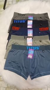 Sét 10 Quần Lót Nam Đùi Thun Lạnh Titus Hàng Loai 1 Lưng Mềm Bản To (007) Size :<50 - 90Kg  - Đồ Lót Quỳnh Anh
