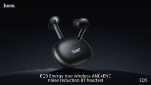 [ประกัน 1 ปี] Hoco EQ5 หูฟังบลูทูธไร้สาย TWS ตัดเสียงรบกวน รองรับเชื่อมต่อพร้อมกัน 2 เครื่อง BT5.3 ANC + ENC ระบบเสียงสเตอริโอไฮไฟ ไมโครโฟนคู่