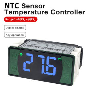 juan juan | LCD Display Thermostat Switch  AC115/230V Dual Voltage Temperature Controller NTC Probe Heating Cooling Thermometer Regulator
