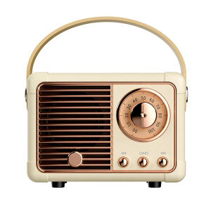 Retro Bluetooth Speaker HM11 Small Portable Stereo Wireless Speaker with Rich Bass and Clear Sound for Parties and Travel
