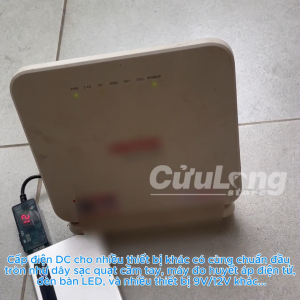Dây Nguồn Wifi 12V Đổi Nguồn Dùng Sạc Dự Phòng Cấp Điện Cho Router Modem Quạt Đèn Khi Mất Điện