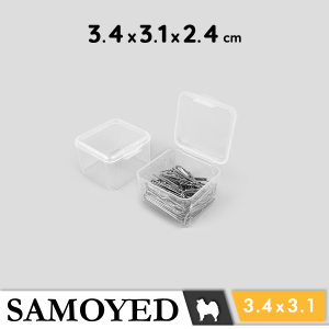 Tempat / Kotak Plastik PP Penyimpanan Kecil Serba Guna / Plastic Storage Box 3.4 x 3.1 x 2.4 / 34 x 31 x 24 cm Samoyed BX-LH-343124 (Aksesoris / Pernak-Pernik / Perhiasan / Obat / Klip / Peniti / Jarum / USB / Memory Card)