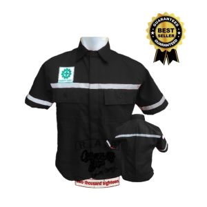 wearpack atasan proyek safety tambang pake resleting semi jaket