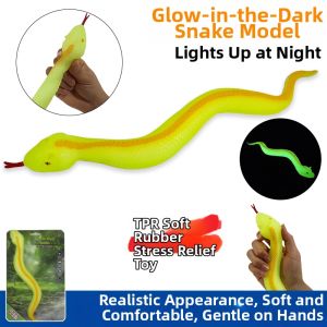 Realistic Glow-in-the-Dark Squeeze Stress Relief Snake Toy