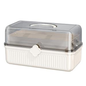 MEIZHUFU | Multi-Function Portable Storage Box for Home Stationery Books and Miscellaneous Items