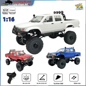Xe Điều Khiển Từ Xa WPL 1:16 C64-1 2.4G 4WD Địa Hình Với Đèn LED Đồ Chơi Điện Tử Cho Trẻ Em Cấu Tạo Bằng Kim Loại Và Nhựa