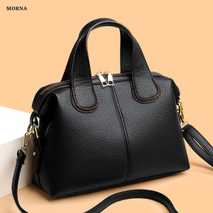 MORNA Womens PU Leather Bag Female Retro Crossbody Bags Ladies Large Capacity Shoulder Bag for Middle aged Women