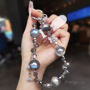 Handmade Crystal Mobile Phone Chain Short Style Portable Travel Outdoors Fresh Natural Crystal Beads Design Loss Prevention