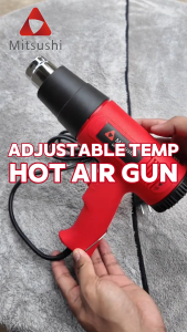 Mitsushi MJRQ2000 2000W 350℃-600℃ electric Hot Air Blower Heat Gun With Nozzle Adjustable Heat 2 Level  Plastic Sealer Heat Gun Blower