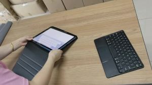 AJIUYU | For Samsung Galaxy Tab A9 Plus 11 inch SM-X210 X216 Case with KeyboardDetachable Keyboard+Tablet Cover for Tab A9+ S9 S10 FE