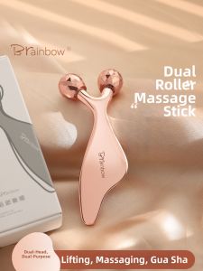 Brainbow | Double Headed Roller Massager for Face Lifting and Massaging Tool