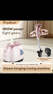Royalstar Vertical Garment Steamer 10-Level Steam Clothes Steamer Fast Heating Wrinkle Remover for Home