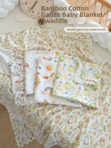 ANYOUBI | Cool Breathable Bamboo Cotton Baby Wrap Blanket