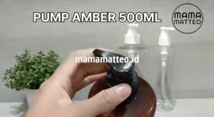 BOTOL PUMP KOSONG / botol baru bening / Rumah Tangga Estetik Sanitiser Refill 500ml