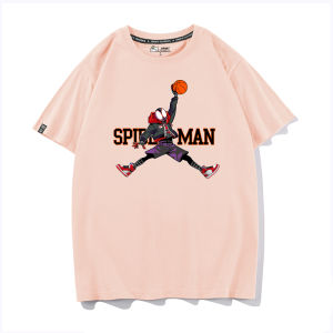 Show Luo NASA Astronaut Basketball Coach Anxi Short Sleeve T-Shirt Mens Loose Fit Cotton round Neck Daily Wear Marvel Turtle Master Fly Man