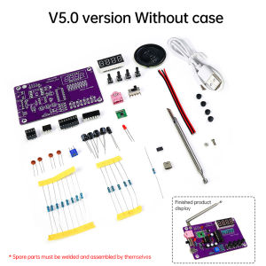 diymore | DIY FM Radio Electronic Kit  87-108MHz Adjustable Frequency Digital Display Soldering Project Practice Solder RDA5807S