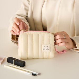 Autumn Winter Cloud Soft Sensation Makeup Bag Handbag Style Lipstick Storage Bag Cotton Derivative Shockproof Makeup Pouch