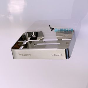 Khay Đựng Bánh Xà Phòng Kệ Đựng Xà Bông Nhà Tắm INOX SUS304 SHINRAI 13.5*9.5*2.5 CM ( Dán Tường - Keo Sealant Fix )