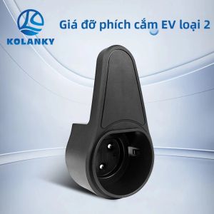 Xe Điện Loại 2 Bộ Giữ Ổ Cắm Sạc Treo Tường Chất Liệu ABS EV IEC 62196-2 Cáp Sạc Ổ Cắm Phụ Kiện