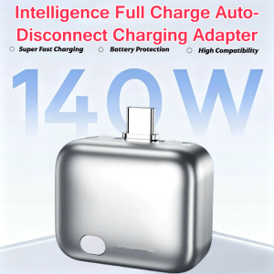 3/1PCS Intelligence Full Charge Auto-Disconnect Charging Adapter 140W Fast Charge Separator Automatically for Type-C Charge