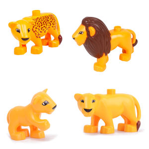 Animal spelling Building Blocks Bear panda Elephant giraffe sheep chicken Compatible with Duploed Educational Toys Children Gift