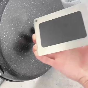Measurement Conversion Refrigerator Magnet Stainless Steel Scale Plate Refrigerator Magnet for Cups Fluid Oz Milliliters Kitchen