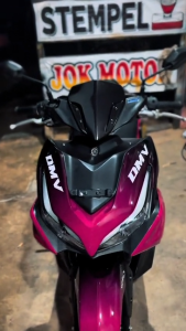 COD Sticker Decal Full Body Yamaha Aerox 155 New Connected Cyber City Tahun 2020 2021 2022 2023 2024 Sticker Aerox New Connected Motif Pelangi Simple Aerox New Gambar Pelangi Rainbow Racing Simple SRBW 25.05