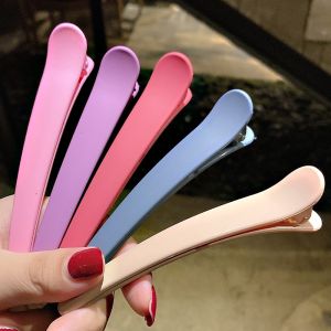 Large Size Hair Clips Hair Fixing Duckbill Forehead Top Clip Barber Shop Hairdressing Accessories Womens One-word Hair Cards