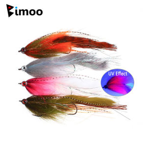 5.91inch Long Articulated Big Fish Streamer Baitfish Fly Flash Grizzly Saddle Hackle Bait Trout Pike Musky Bass Sea Fishing Lure
