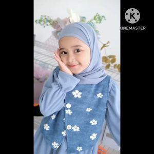 Setelan Anak Perempuan 3 in 1 Premium Knit / Pevita One Set