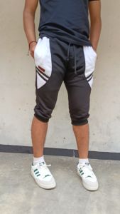 Celana jogger pendek pria wanita dewasa 3/4 jogger training olahraga