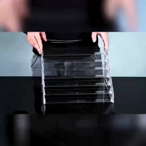 Acrylic multi-layer doll toy badge ladder Acrylic display stand Card display stand Dressing table Cosmetics storage rack