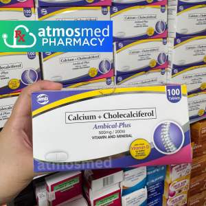 AMBICAL PLUS Calcium + Cholecalciferol Vit D3 100 Tablets