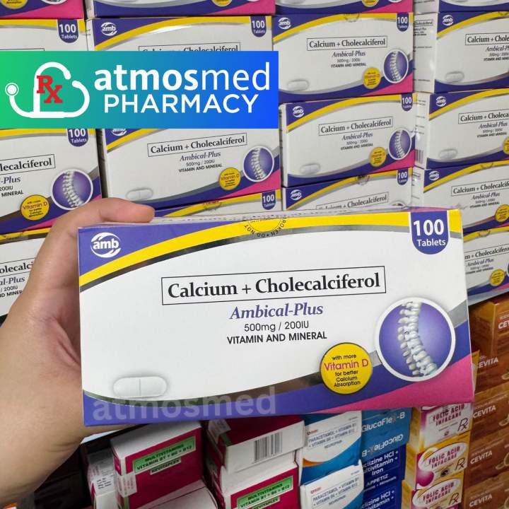 AMBICAL%20PLUS%20Calcium%20+%20Cholecalciferol%20Vit%20D3%20100%20Tablets%20-%20Image%202