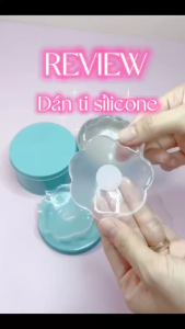1 cặp miếng dán ngực silicon hồng/ trong suốt dùng được nhiều lần miếng dán giấy dùng 1 lần an toàn chống nước tiện lợi siêu bám dính