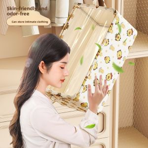 MONLEYTA | Foldable Oxford Cloth Clothes Storage Box Large Capacity Fabric Wardrobe Organizer Home Use Clothing Storage Solution