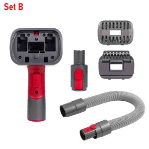 2-In-1 Dog Hair Vacuum Brush Kit For Dyson V6 V7 V8 V10 V11 V15 Removes Loose Hair For Grooming & Shedding Pet Hair Removal Tool